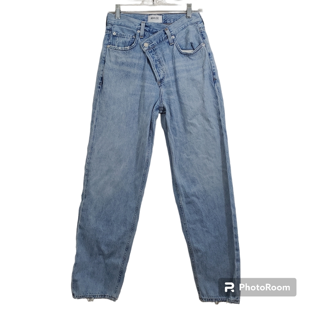 AGOLDE Criss Cross Upsized Button Fly Denim Jeans Size 25